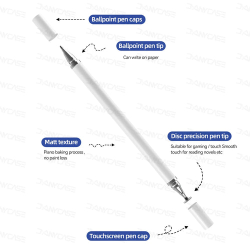 2 in 1 Universal Stylus Pen For Tablet Mobile Android ios Phone iPad Accessories Drawing Tablet Capacitive Screen Touch Pen