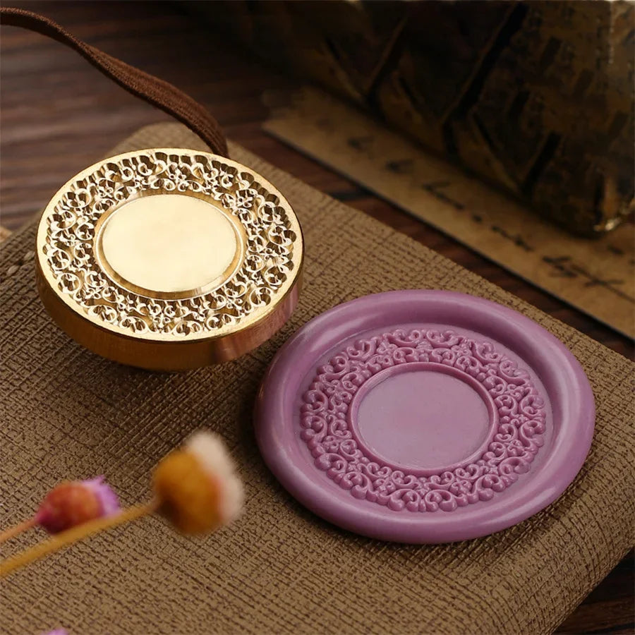 Wax Seal Stamp Head Photo Frame Vintage Hold Photos Sealing Stamp Head DIY Cards Envelopes Wedding Invitations Scrapbooking