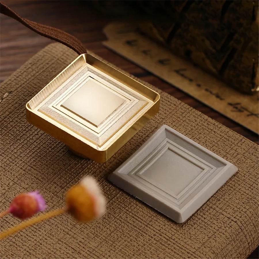 Wax Seal Stamp Head Photo Frame Vintage Hold Photos Sealing Stamp Head DIY Cards Envelopes Wedding Invitations Scrapbooking