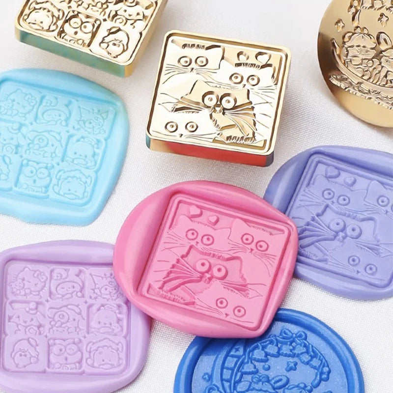 Wax Seal Stamp Cute Animals Stamp Head For Cards Envelopes Festival Invitations Scrapbooking Fire Paint Sealing Head