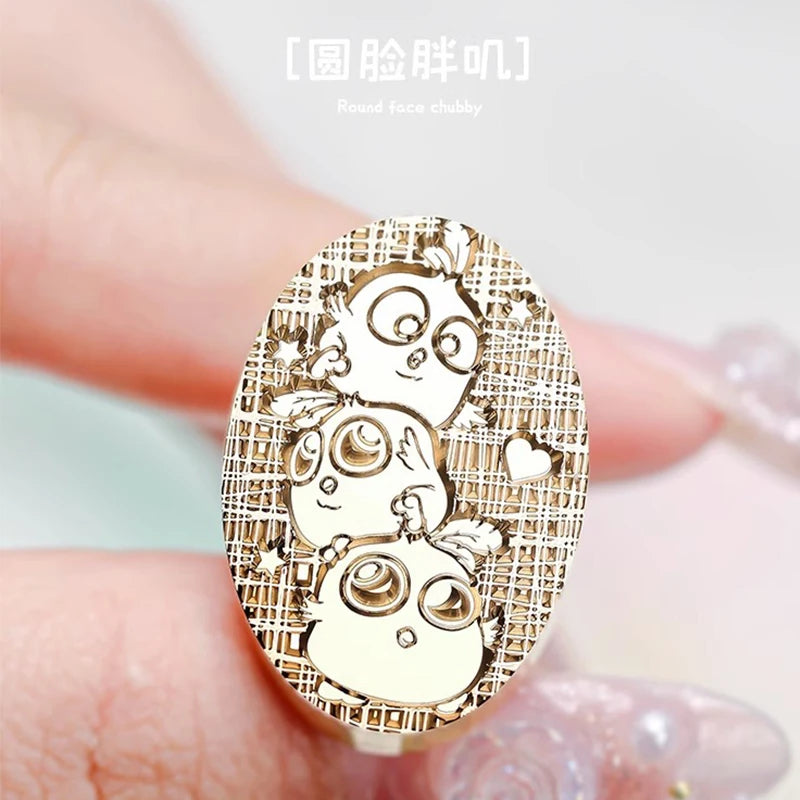 Wax Seal Stamp Cute Animals Stamp Head For Cards Envelopes Festival Invitations Scrapbooking Fire Paint Sealing Head