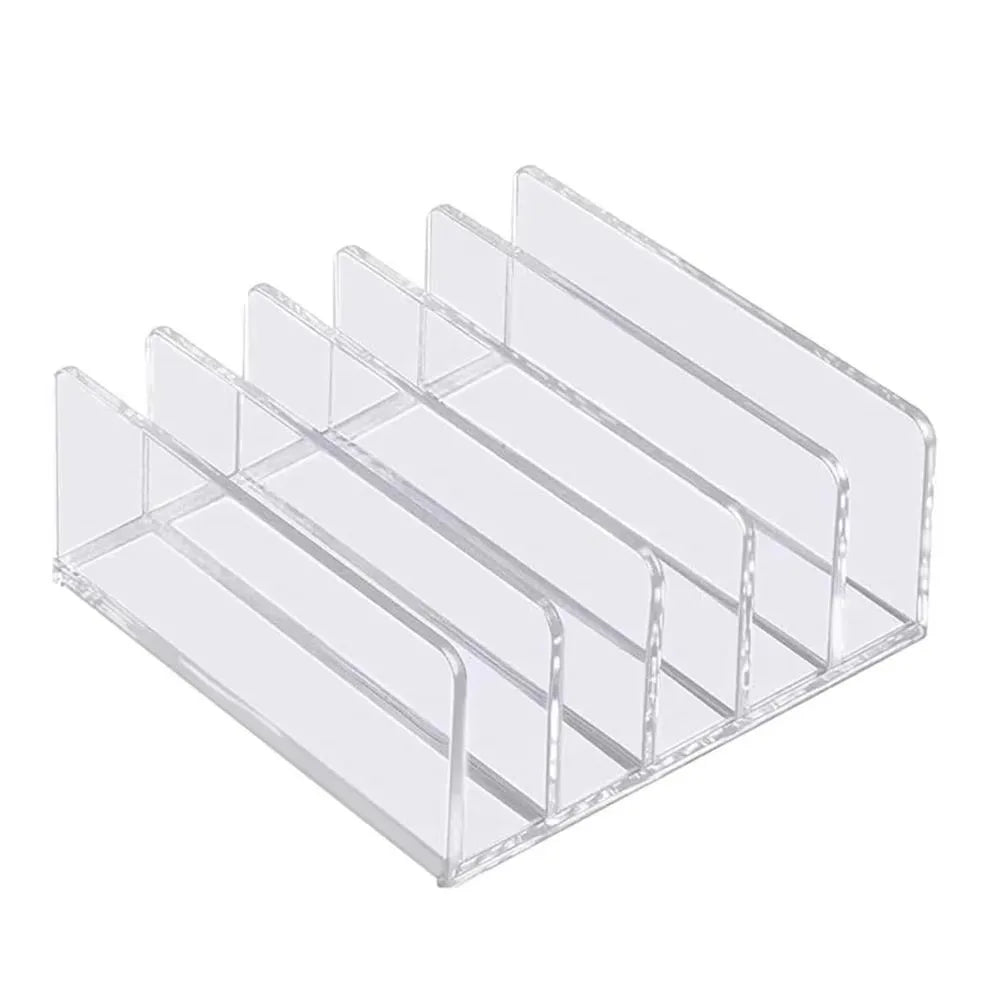 Vertical File Organizer Letter Holder File Sorter Desktop Organizer Acrylic Transparent Mail Organizer Office Supplies