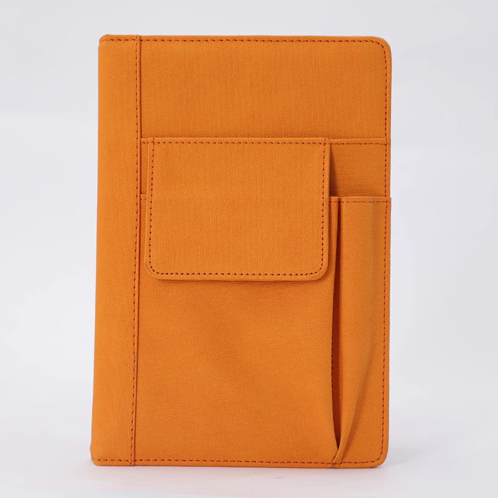 1pc Refillable Leather Journal Notebook A5 Hardcover 200 Pages Thick Paper Notebooks Cover for Students Notebook Stationery