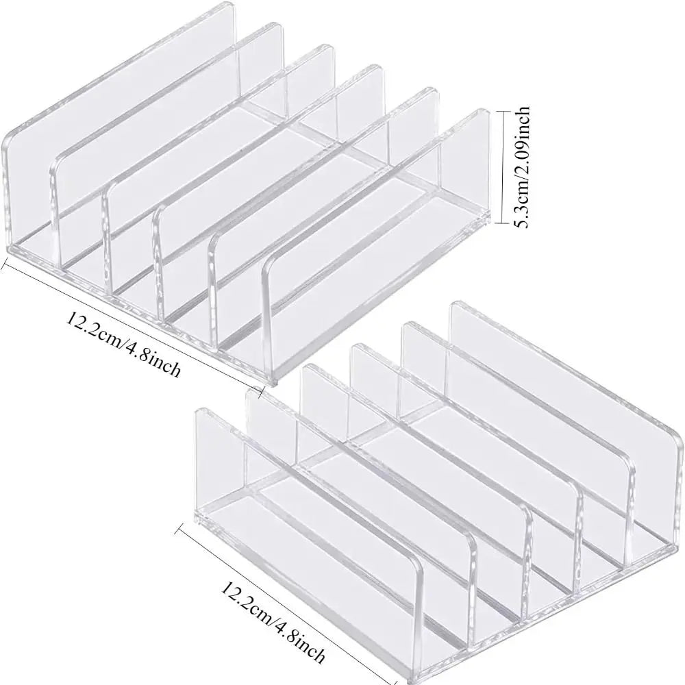 Vertical File Organizer Letter Holder File Sorter Desktop Organizer Acrylic Transparent Mail Organizer Office Supplies