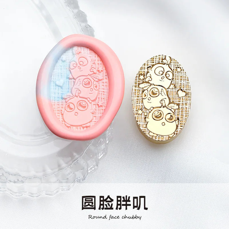 Wax Seal Stamp Cute Animals Stamp Head For Cards Envelopes Festival Invitations Scrapbooking Fire Paint Sealing Head