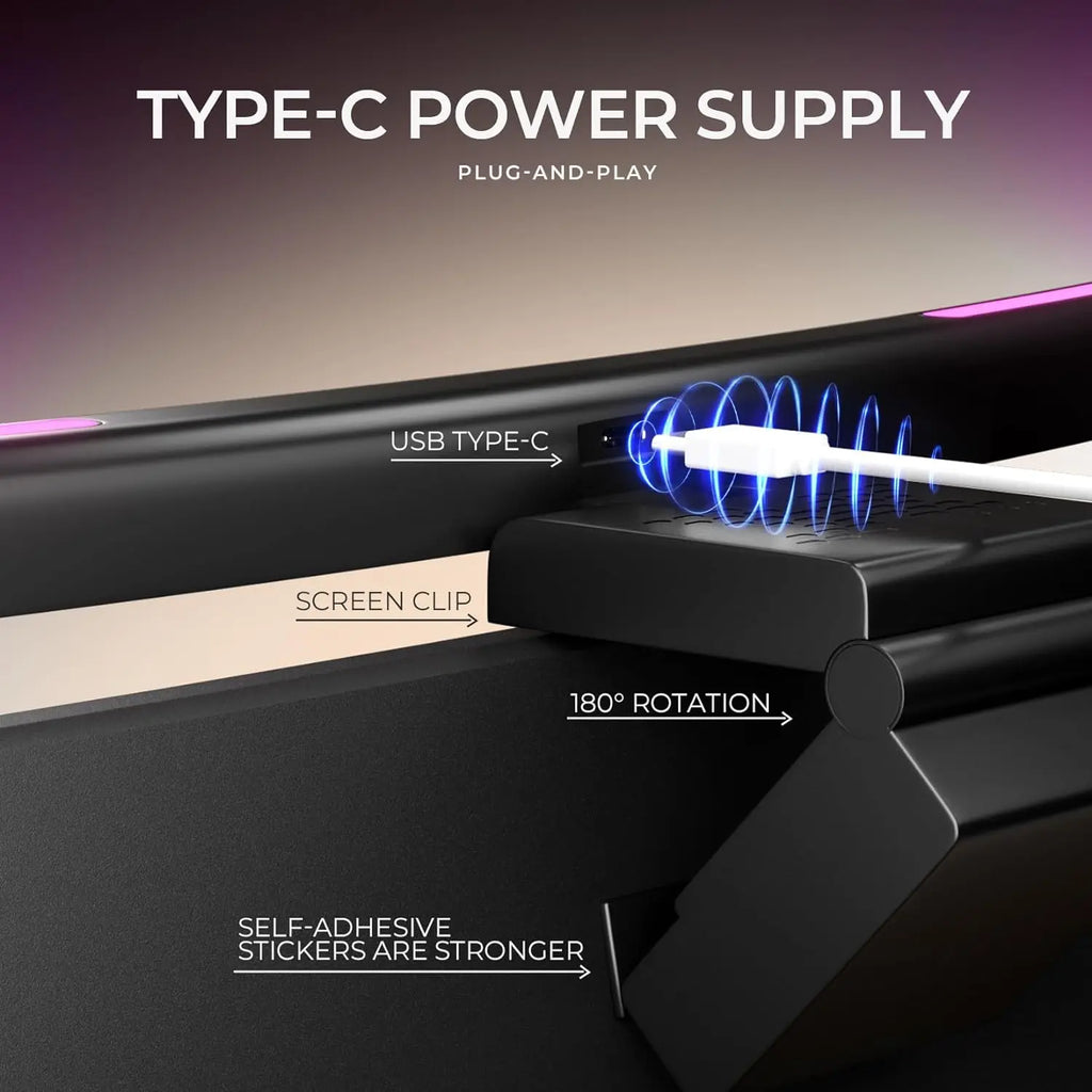 Monitor Light Bar Straight/Curved with RGB Backlight Computer Screen Lamp Eye Caring Touch Atmosphere Lights For Gaming Room